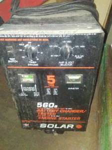 Battery Charger and Tester. Engine Starter.