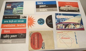 Buick 1954, 55, 56 Brakes, Accessories, power steering, Air conditioning, Reference Book.