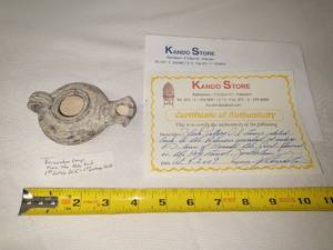 Black Pottery Oil Lamp 1st century A.D.
