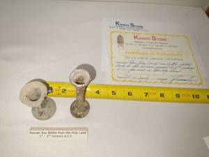 2 Roman Tear Bottles, first or second Century A.D.