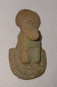 Ancient Egyptian Bastet Cat Lion Amulet. 715 - 332 B.C.