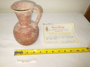 Bronze Age Jar 3000 - 1200 BC., COA