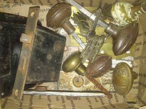 Vintage Keys, Doorknobs, plates and Mechanisms