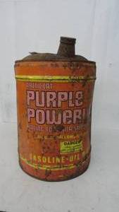 Vintage Artic Cat Purple Power Lube Gas Can
