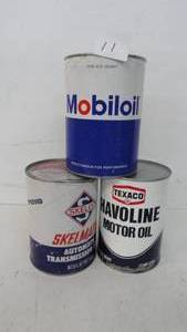 Vintage Oil Cans Full