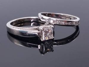 lot 17A image: Brilliant 1.46 Carat Diamond Ring Set in 14k White Gold $6,260