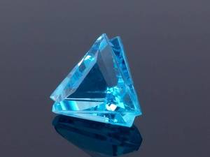 lot 30K image: 4.34 Carat Custom Cut Swiss Blue Topaz