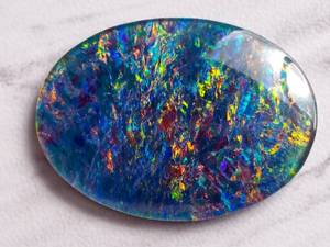 lot 16H image: Impressive, Mesmerizing 29.29 Carat Australian Lightning Ridge Black Opal Triplet