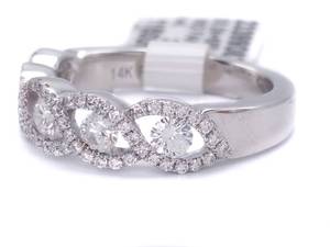 lot 23A image: Classy & Elegant .82 Carat Diamond Ring in 14k White Gold $3000 MSRP