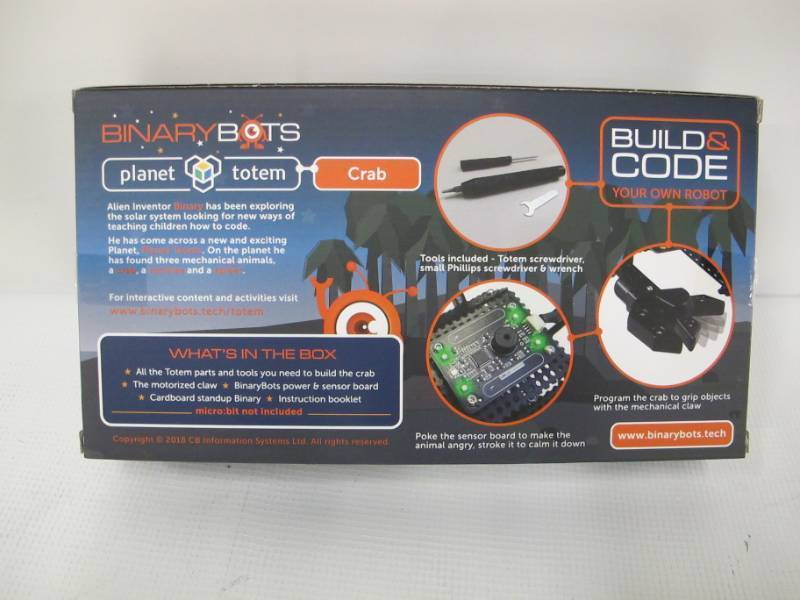BinaryBots Totem Crab - Smart Toy Robot - STEM Educational Build Coding Action