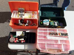 3-Tackle Boxes With Contents