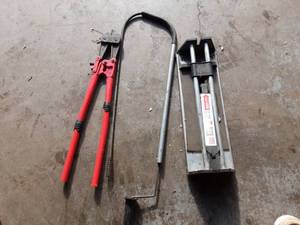 24 Bolt Cutter, Tile Cutter, Drain Snake