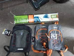 3-New Back Packs & 2-Person Tent