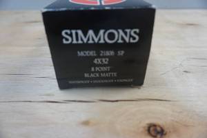 lot 12 image: Simmons Model M21806SP 4 x 32 Black Matte Rifle Scope