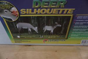 lot 144 image: Feather Flex Decoys Model SF875 Standing White Tail Deer Silhouette