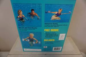 lot 230 image: Aqua Jogger Delta Bells Medium Resistance Pool Work Out Dumbells