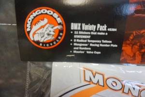 lot 294 image: Mongoose Bicycles BMX Variety DecalTattoo Pack
