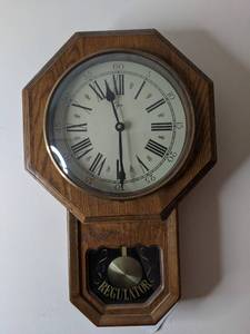 lot 126 image: Elgin Regulator Wall Clock