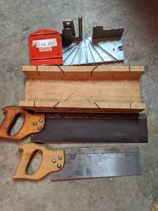 lot 264 image: Assorted Miter Boxes and Saws