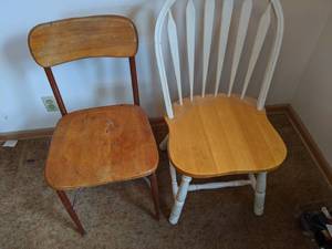 lot 44 image: School Chair & Dining Chair
