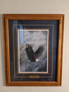 lot 181 image: Ray Whitson Dawn Patrol Framed Print