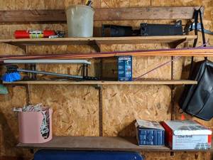 lot 266 image: Contents of Garage Shelves