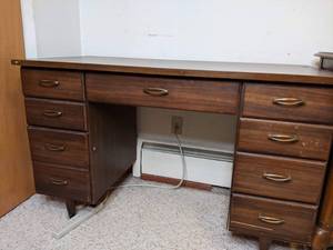 lot 168 image: Simple Wood Office Desk