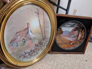 lot 211 image: (2) Framed Prints of the Countryside