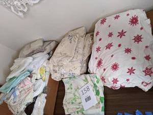 lot 158 image: Assorted Sheets, Pillowcases, Blankets, etc.