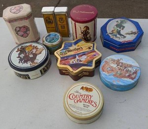 lot 394 image: (10) CandyCookie Tins