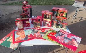 lot 359 image: Assorted Coca-Cola Calendars and Christmas Items