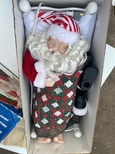 lot 377 image: Sleeping Santa in Original Box