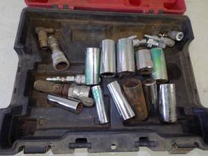lot 21 image: Large Deep Sockets with case