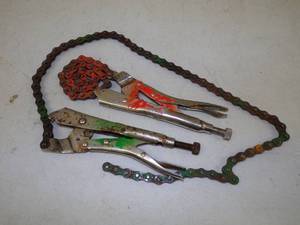 lot 11 image: Pair of Chain Vise Grips