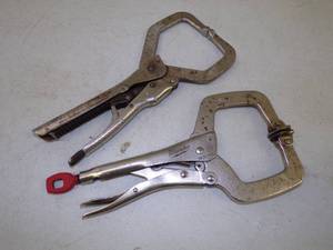 lot 12 image: Pair of Locking Welding Pliers