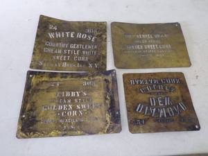 lot 64 image: Copper Vegetable Can Stencils