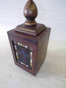 lot 66 image: Stain Glass Urn