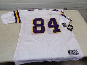lot 85 image: 84 Vikings MOSS Jerseys with tag