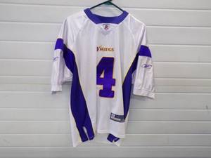 lot 87 image: 4 Vikings Jerseys