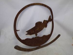 lot 103 image: Metal Fish Art