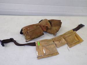 lot 117 image: Pair of Leather Tool Belts