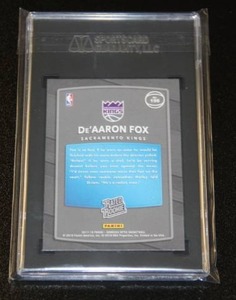 2017-18 Donruss Optic RedYellow DeAaron Fox SGC 8.5 Rookie Card