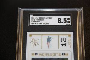 2004 Leaf Rookies & Stars Slideshow View Masters Tom Brady 108250 SGC 8.5