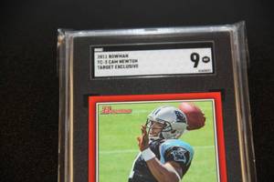 2011 Bowman Target Exclusive Cam Newton Rookie Card SGC 9