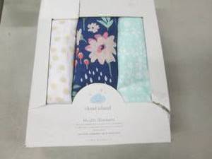 3 Swaddling  Muslin Blankets...