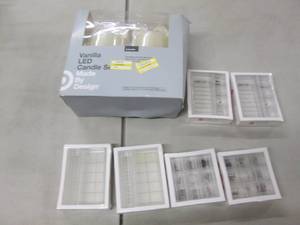 6 Stamp Sets, Vanilla LED Candle Se...