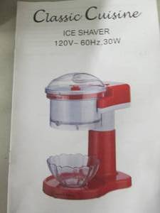 Classic Cuisine Ice Shaver...
