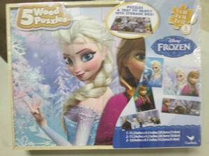 Frozen 5 Wood Puzzles...