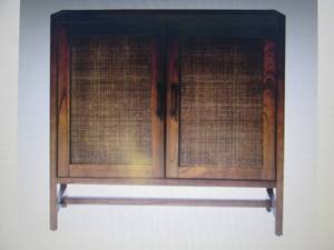 Warwick 2 Door Wood & Rattan Accent...