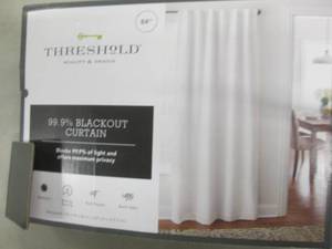 2 Threshold Blackout Curtain Panels...